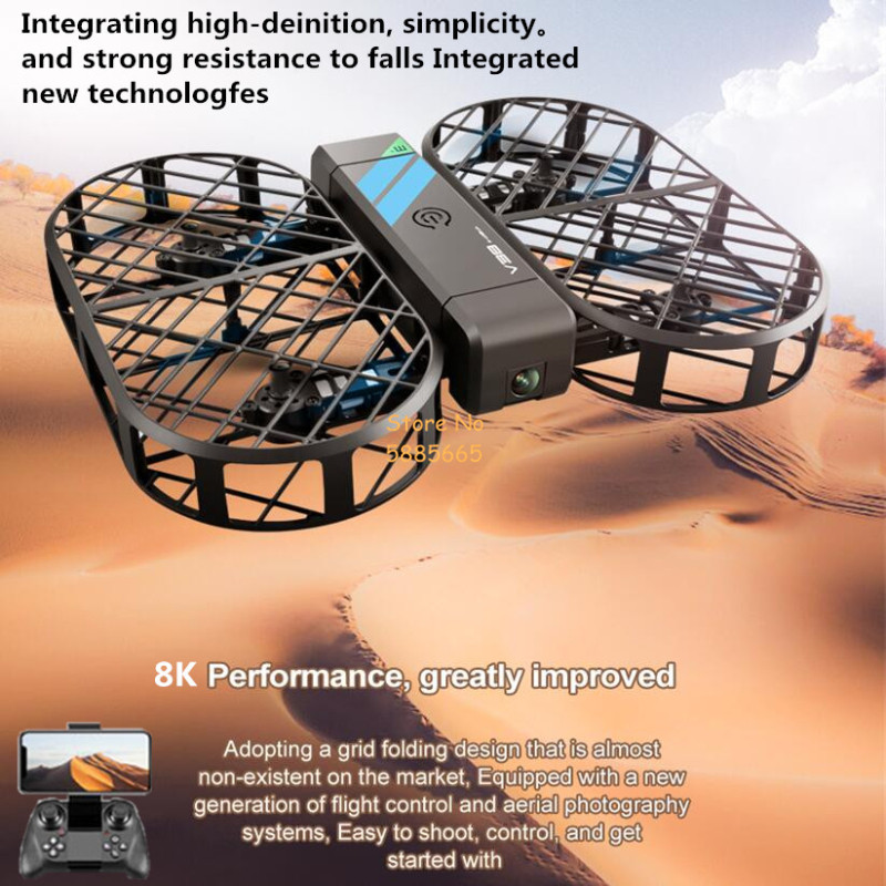 Drone Rc Cable - 8K HD Kamera 360° ° Koruma