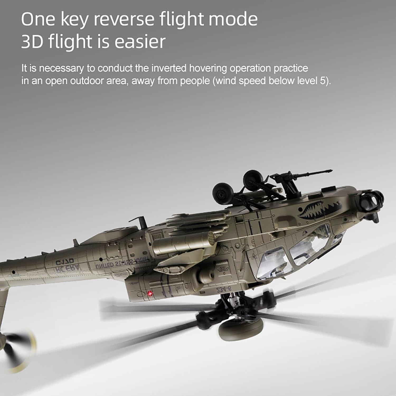 Drone Rc Bolide - 310MM 6CH C170 AH-64D Uzaktan Kumandalı