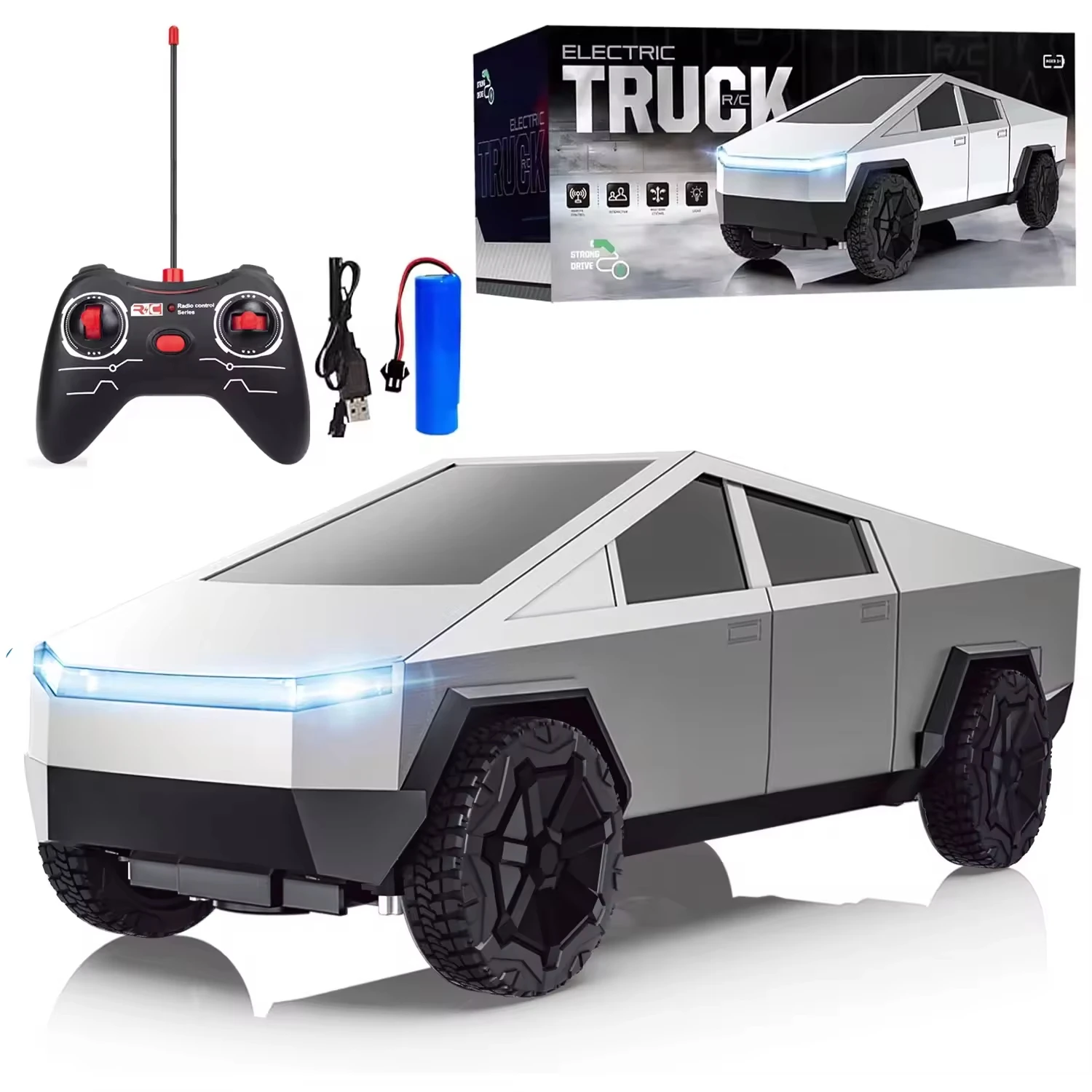 Drone Rc Bolide - 1:24 RC Cybertruck Pikap 4WD Arazi