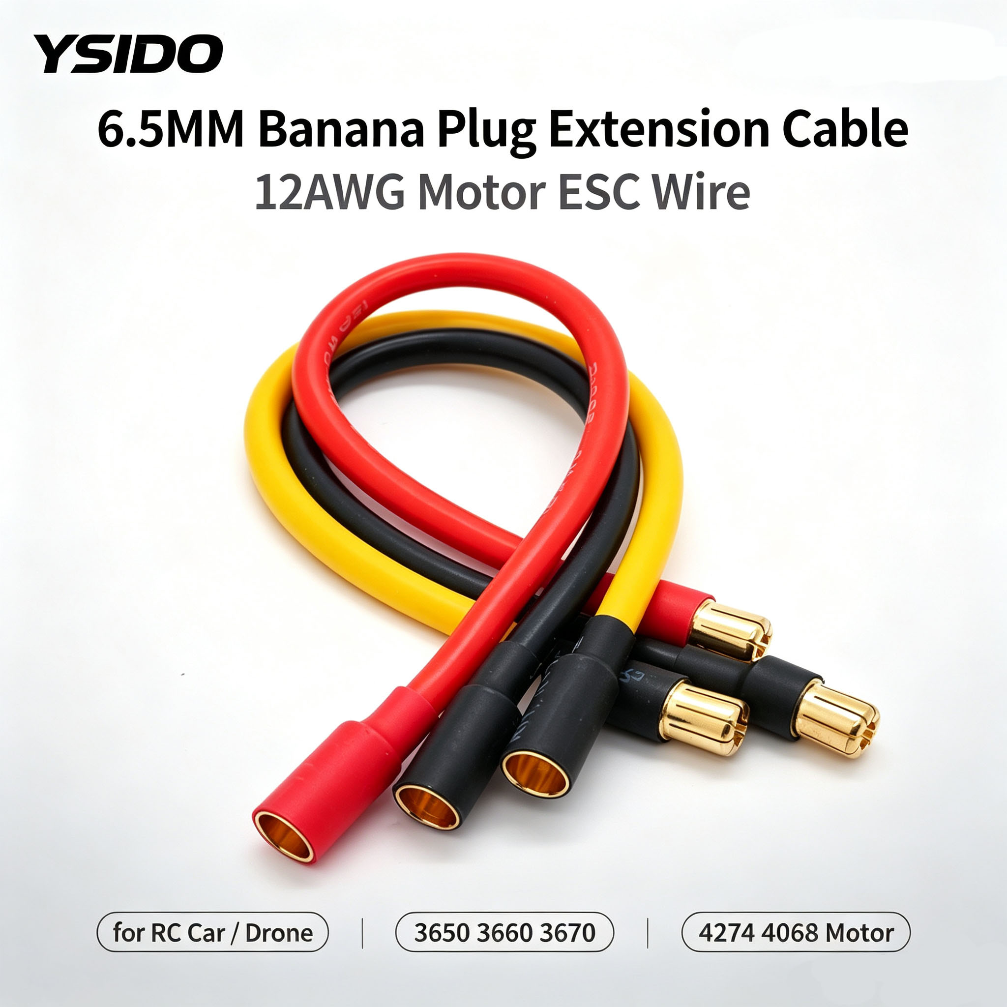 Drone Motor Rc Car - YSIDO 12AWG 6.5MM - 6.5MM Muz