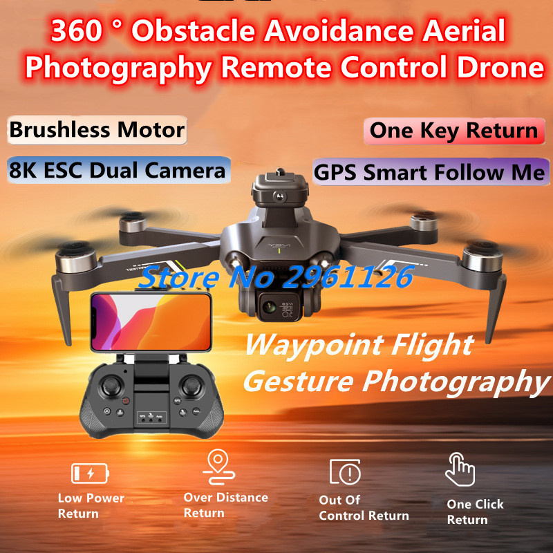 Drone Rc Fpv Manual - 360 ° Engellerden Kaçınma Hava Fotoğrafçılığı