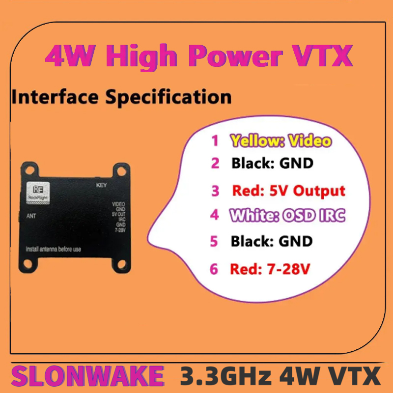 SLONWAKE FPV 3.3G 16CH 4000mW  - Drone And Car incelemesi ve fiyatı