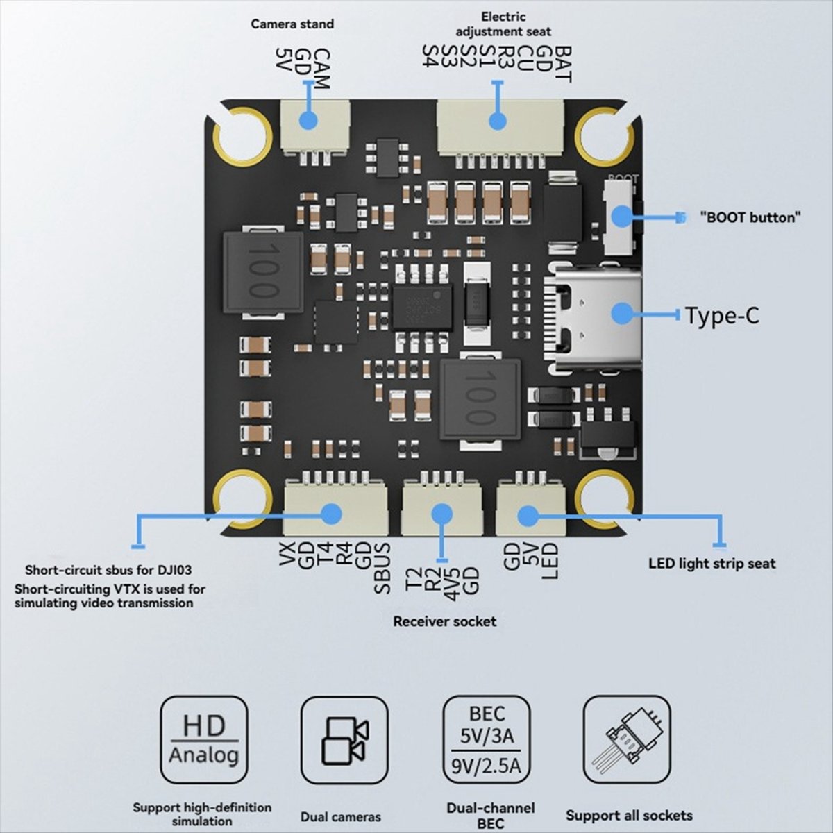 AAAE F455S V4 FC&ESC FPV Stack - Drone Rc V4 incelemesi ve fiyatı