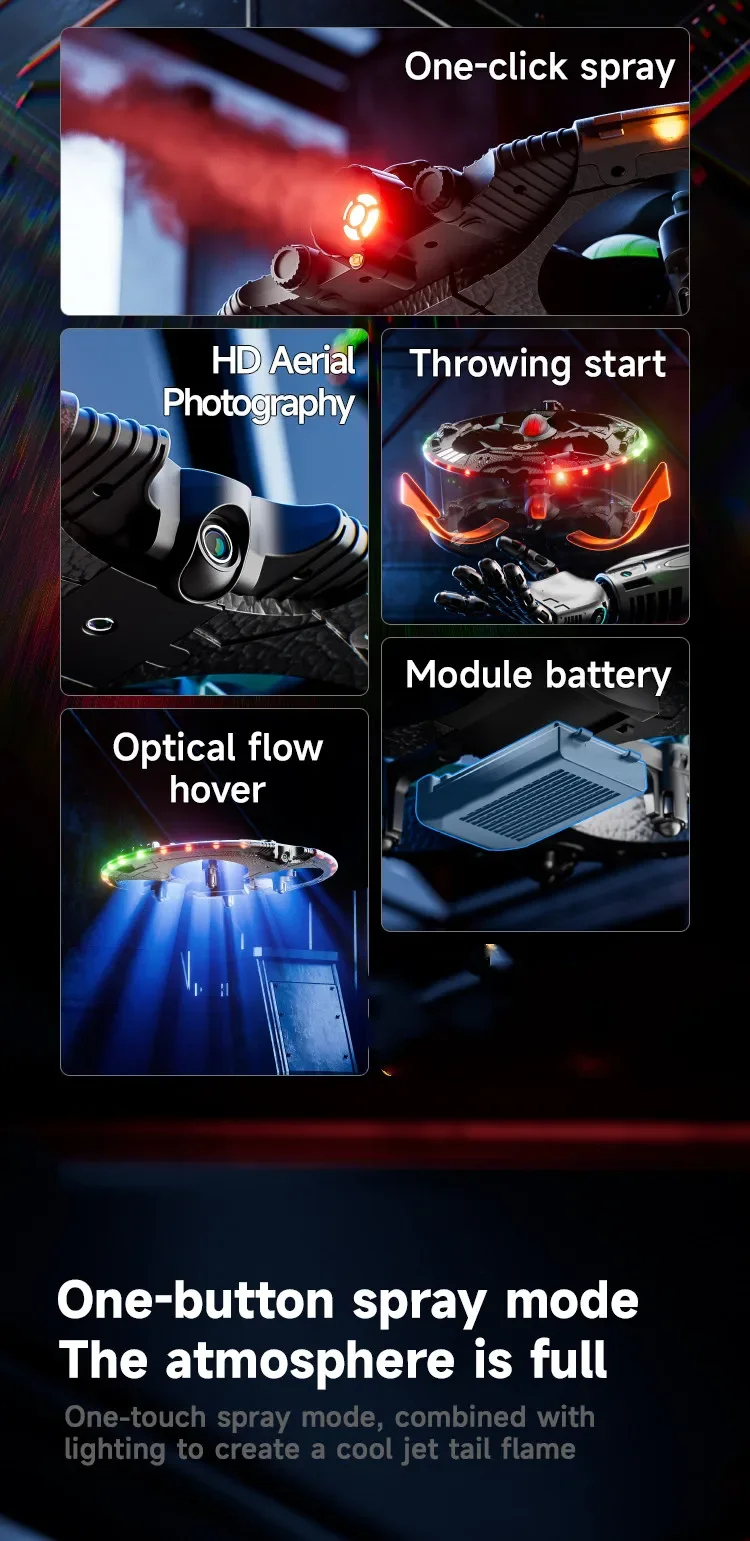 Mini 8K WIFI FPV Rc Drone Işık - Drone Rc Fpv Manual incelemesi ve fiyatı