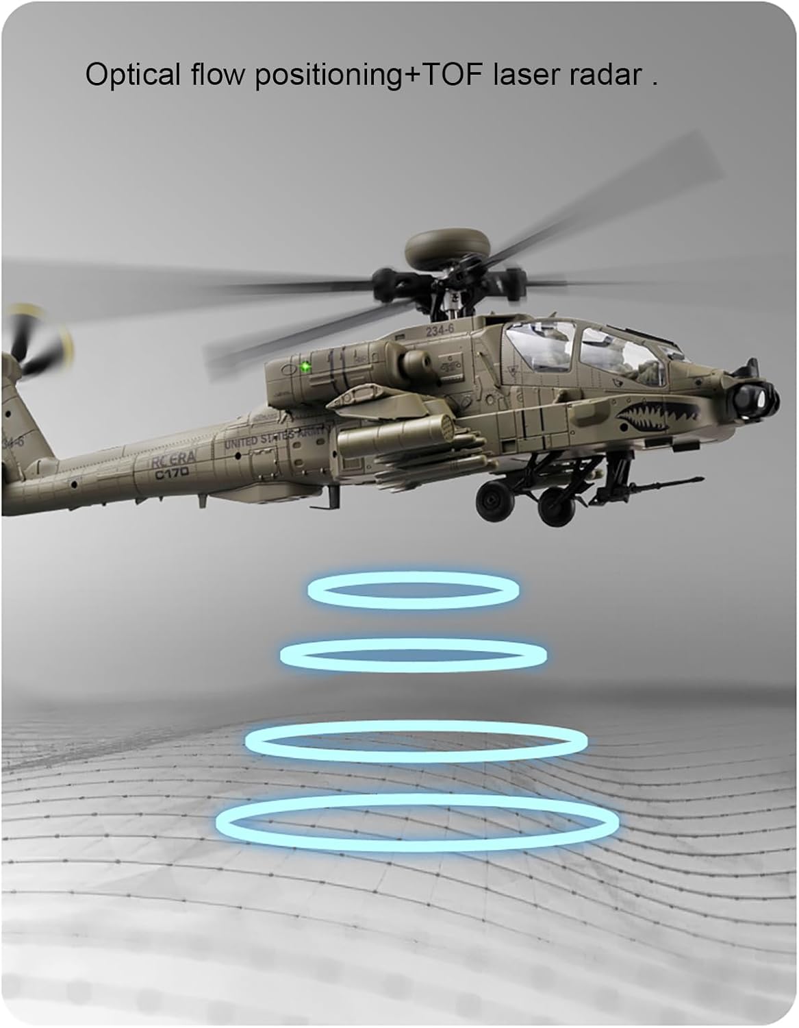 310MM 6CH C170 AH-64D Uzaktan  - Drone Rc Bolide incelemesi ve fiyatı