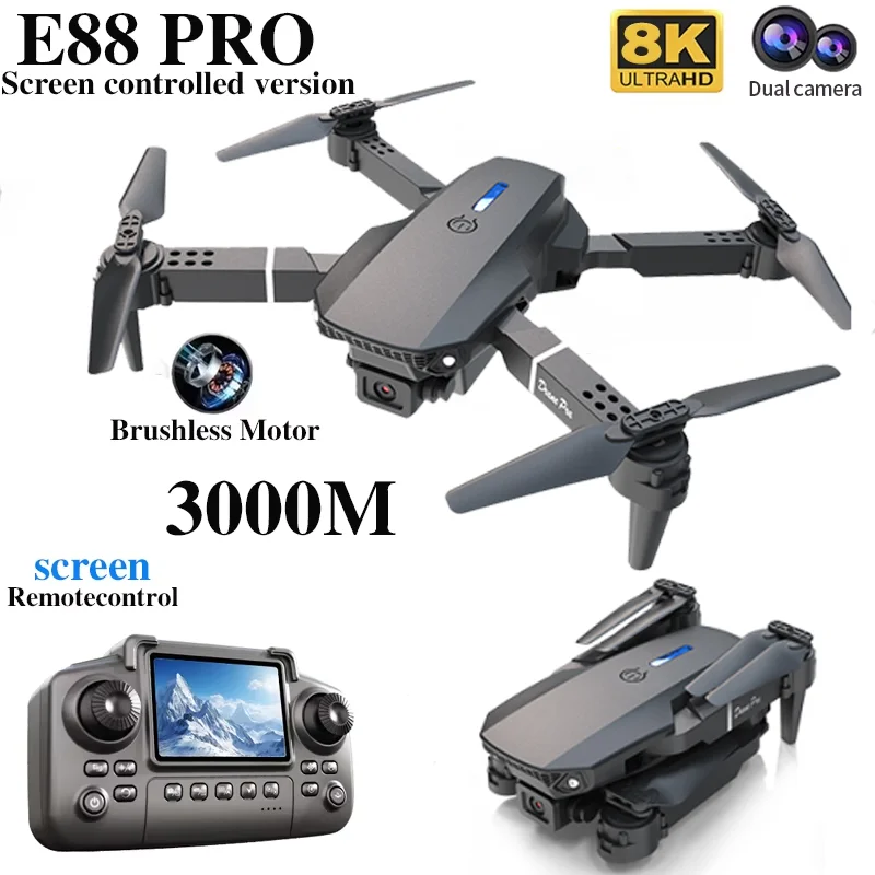 Profesyonel E88 PRO Drone ekra - Drone Rc Bolide incelemesi ve fiyatı