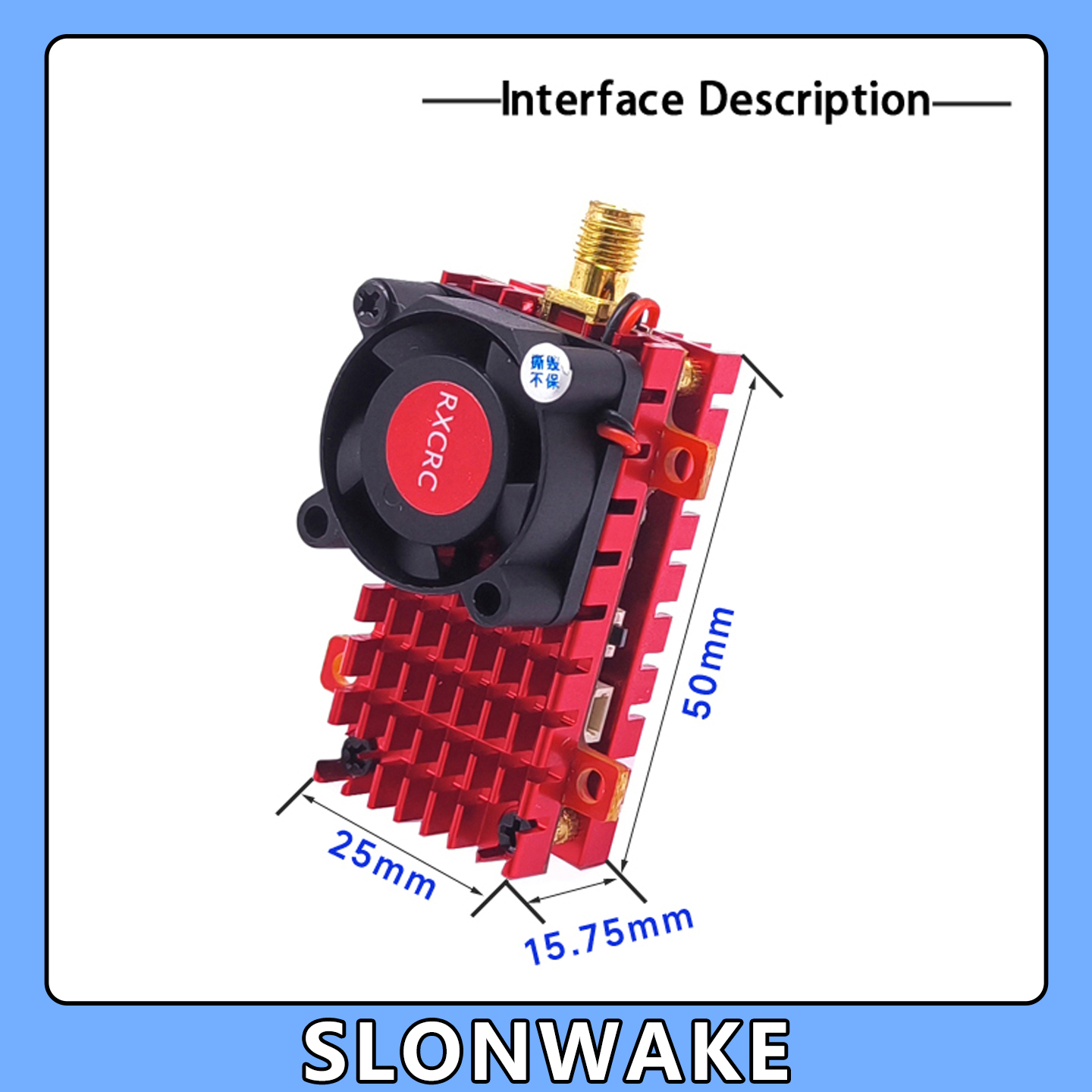 SLONWAKE 5.8G 2W VTX FPV 1800T - Drone Rc Harness incelemesi ve fiyatı