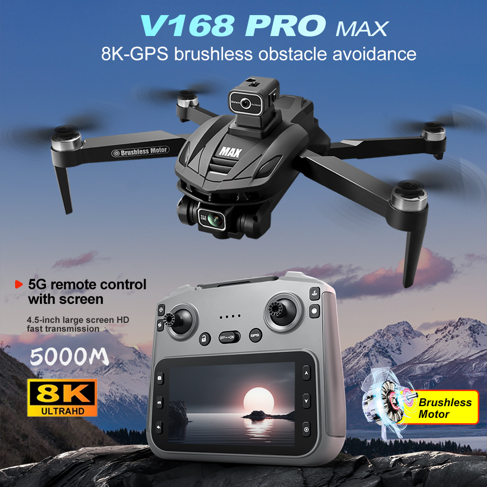 V168 PRO Max GPS Drone 8K Prof - Drone Rc Cable incelemesi ve fiyatı