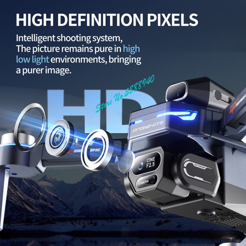 Fırçasız 8K ESC Üçlü Kamera WI - Drone Rc Fpv Manual incelemesi ve fiyatı