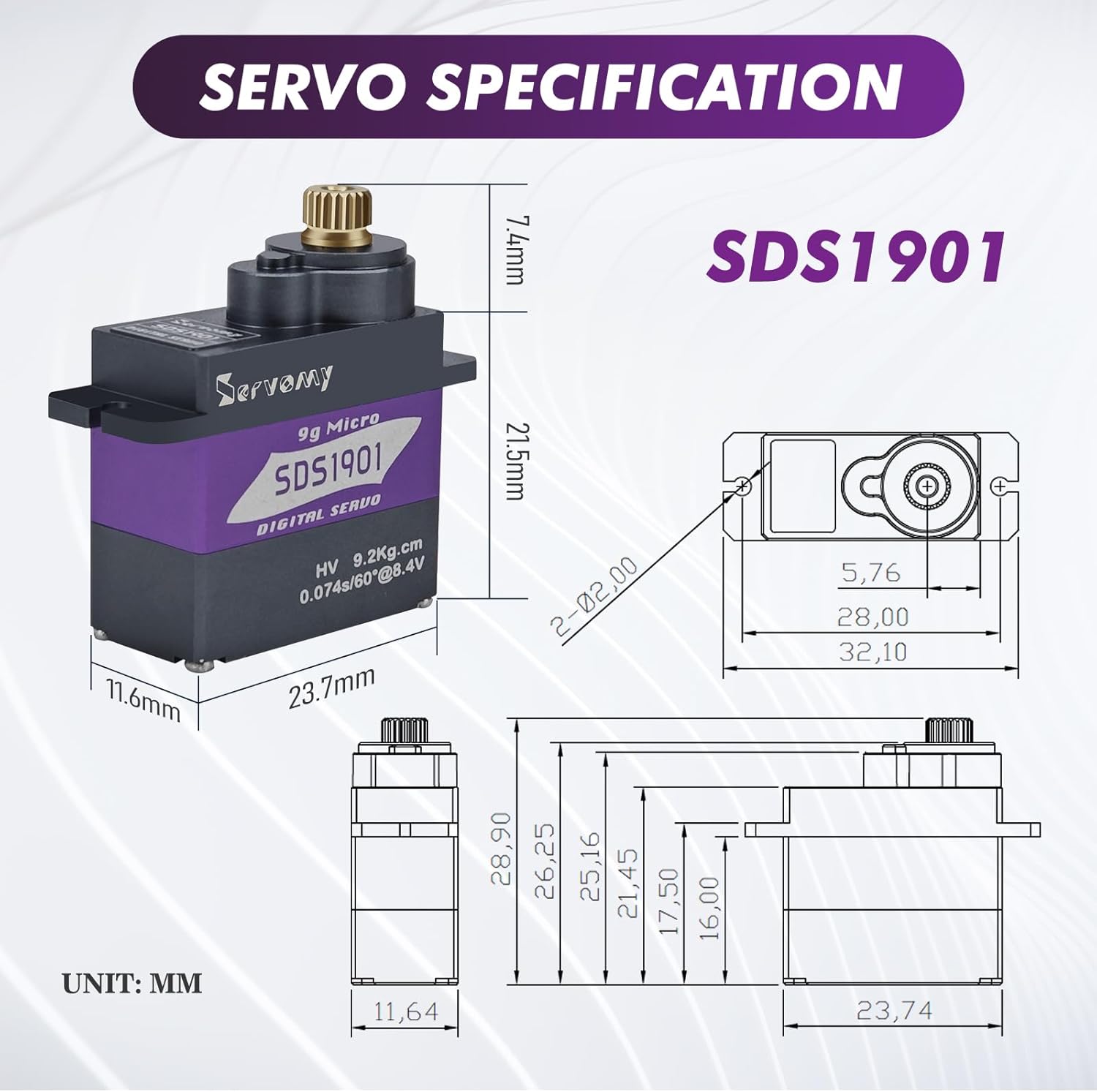 SERVOMY-SDS1901 Dijital 9G Mik - Drone And Car incelemesi ve fiyatı