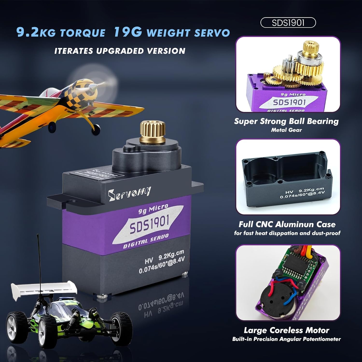 SERVOMY-SDS1901 Dijital 9G Mik - Drone And Car incelemesi ve fiyatı