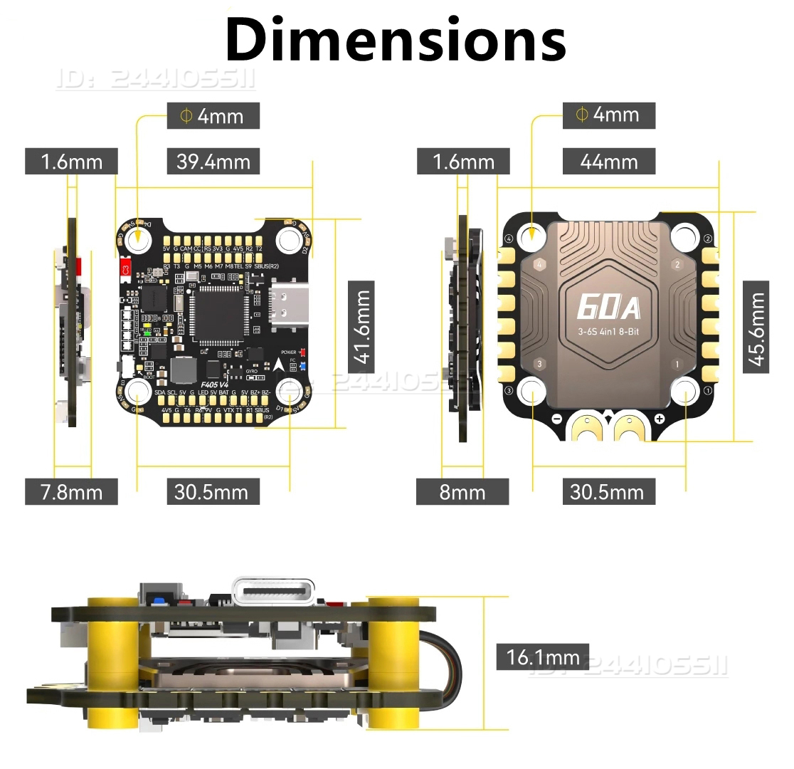 F405 V4 FC Uçuş Kontrol Cihazı - Drone Rc V4 incelemesi ve fiyatı